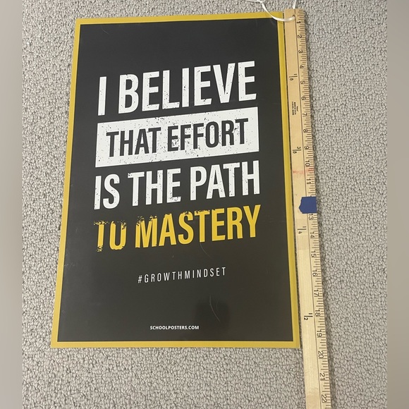 Educational posters Growth mindset (set of 5). Laminated, used in classroom. - Picture 8 of 8